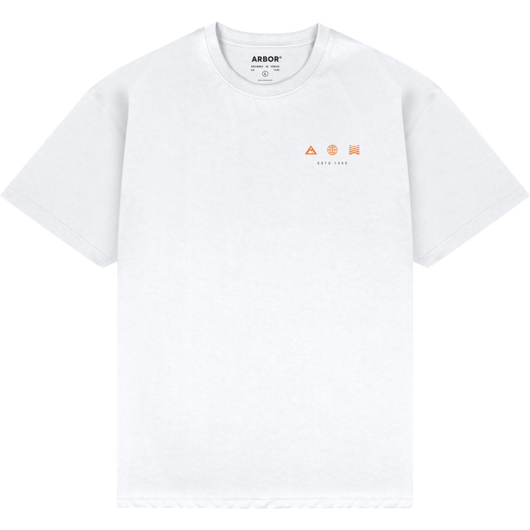 2026 Arbor Mens Coda T-shirt ABA-TEE-0322 - White